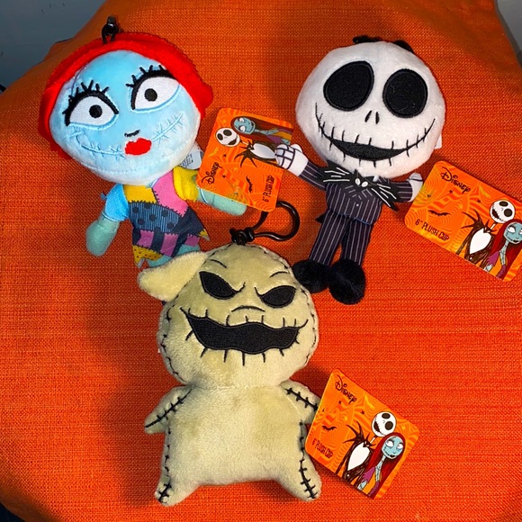 Disney Other - NWT 3 Disney The Nightmare Before Christmas 6” Plush Clips